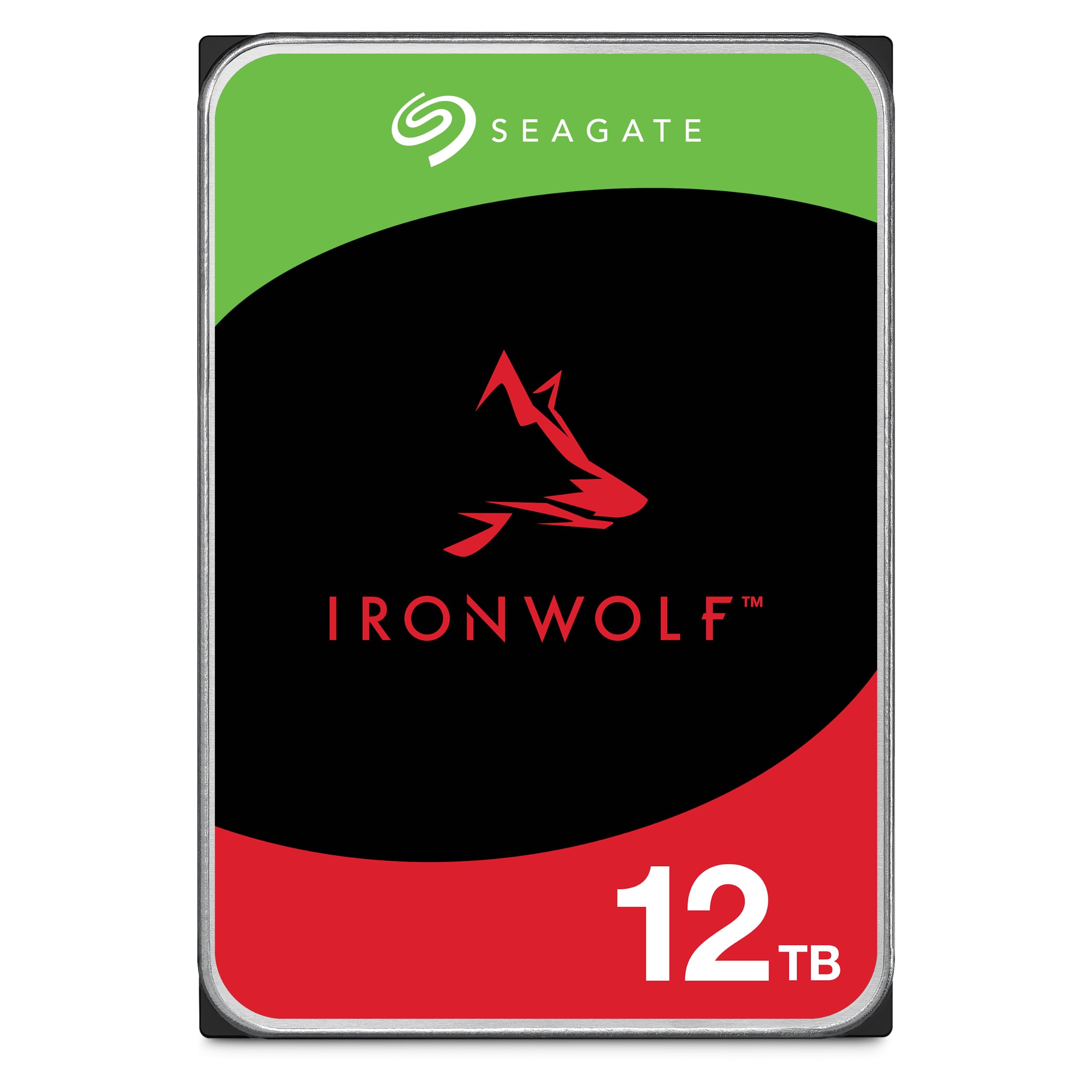 Seagate IronWolf 12TB NAS Internal Hard Drive HDD – CMR 3.5 Inch SATA 6Gb/s 7200 RPM 256MB Cache for RAID Network Attached Storage (ST12000VNZ008/ST12000VN0008)