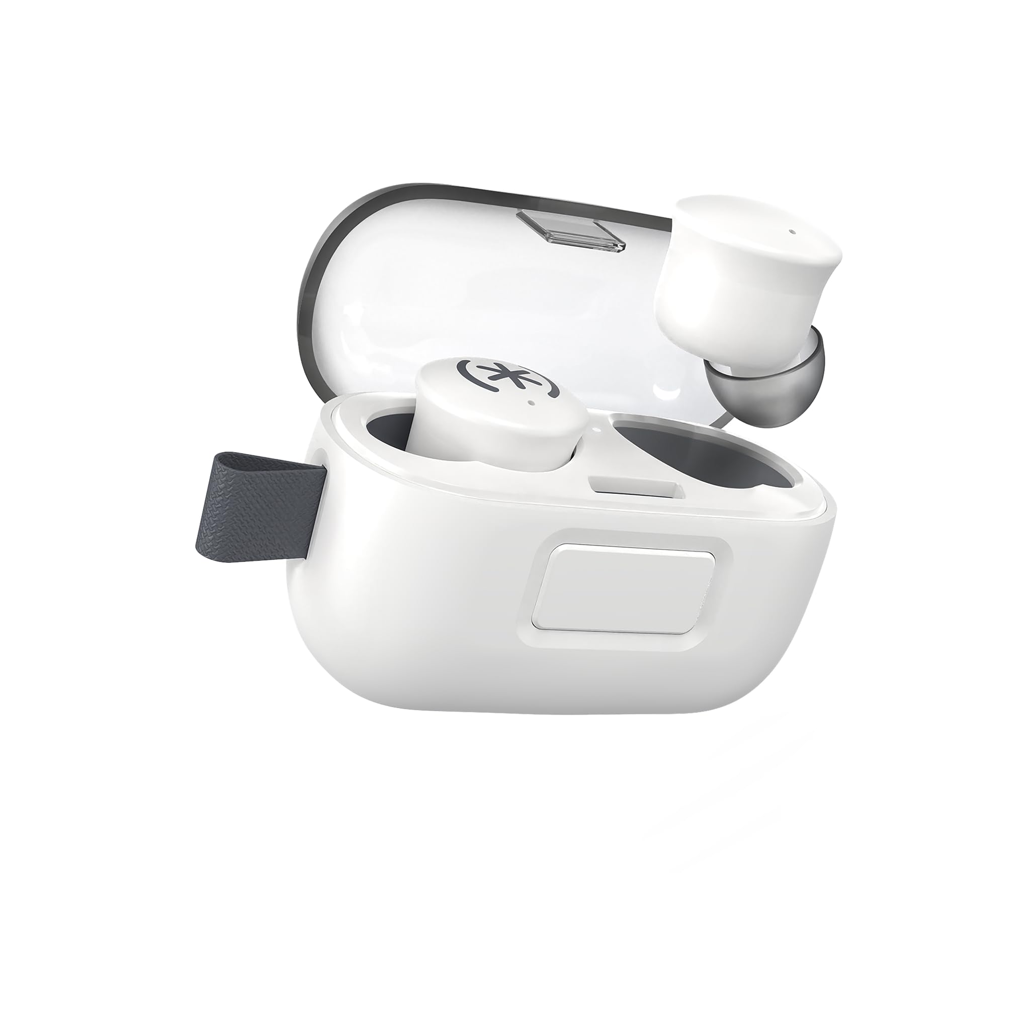 Speck Gemtones Wireless Earbuds for iPhone and Android, Bluetooth 5.3 Headphones with 28 Hour Battery Life, USB-C Charging, Two-Year Warranty and Integrated App, with EQ Settings, White Album