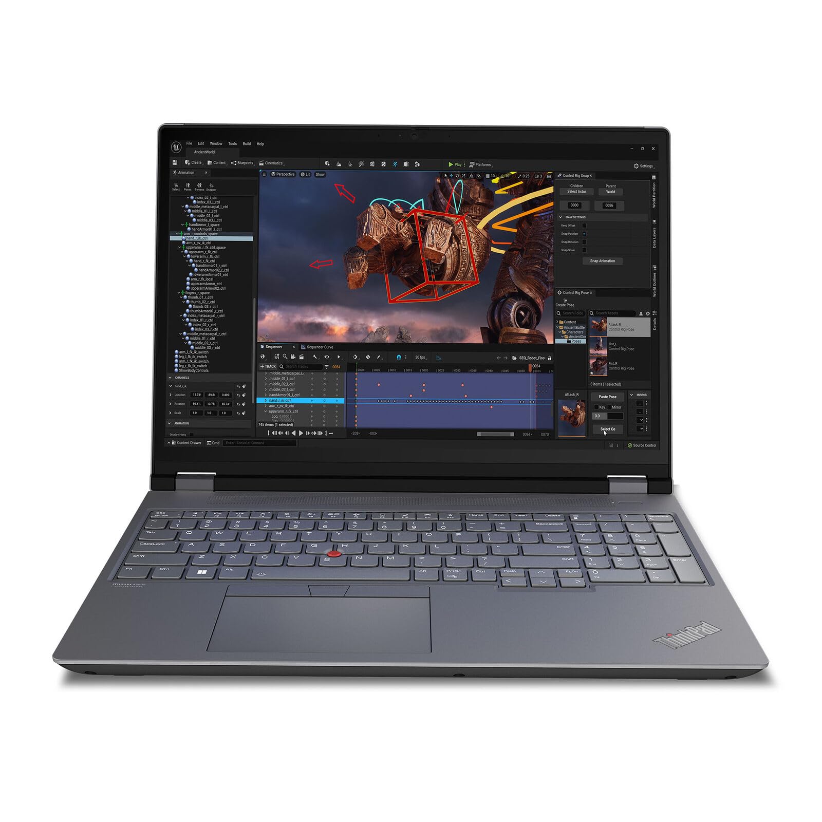 Lenovo ThinkPad P16 Gen 2 Intel Core i7-14700HX, 20C, 16" WQUXGA (3840 x 2400), 800 nits, 60Hz, 32GB RAM DDR5, 1TB SSD, NVIDIA RTX 2000, Backlit KYB, Fingerprint Reader, Windows Pro