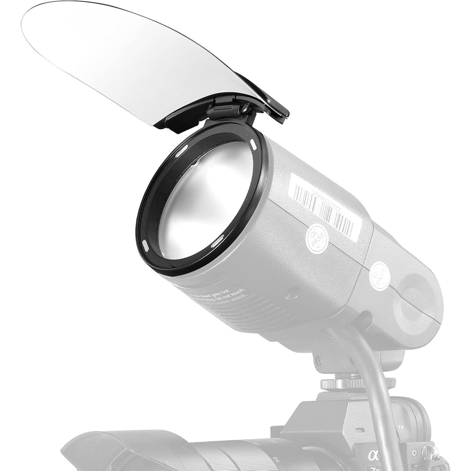 Godox AK-R12 Bounce Card for Round Head Flashes, Compatible with V1, V1Pro, V100, AD100Pro, and AD200 Series (H200R Required for AD200, AD200Pro, AD200Pro II)