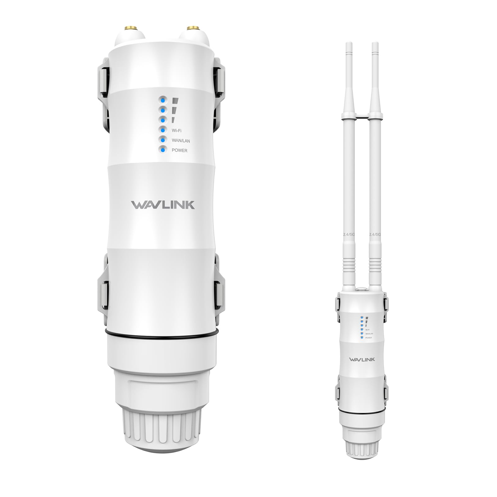 WAVLINK AC1200 Outdoor Long Range Wi-Fi Extender,Dual Band Outdoor Access Point with Active/Passive PoE,WAN/LAN Port,IP67 Waterproof,Supports AP/Router/Repeater Mode,2x7dBi High-Gain Antennas