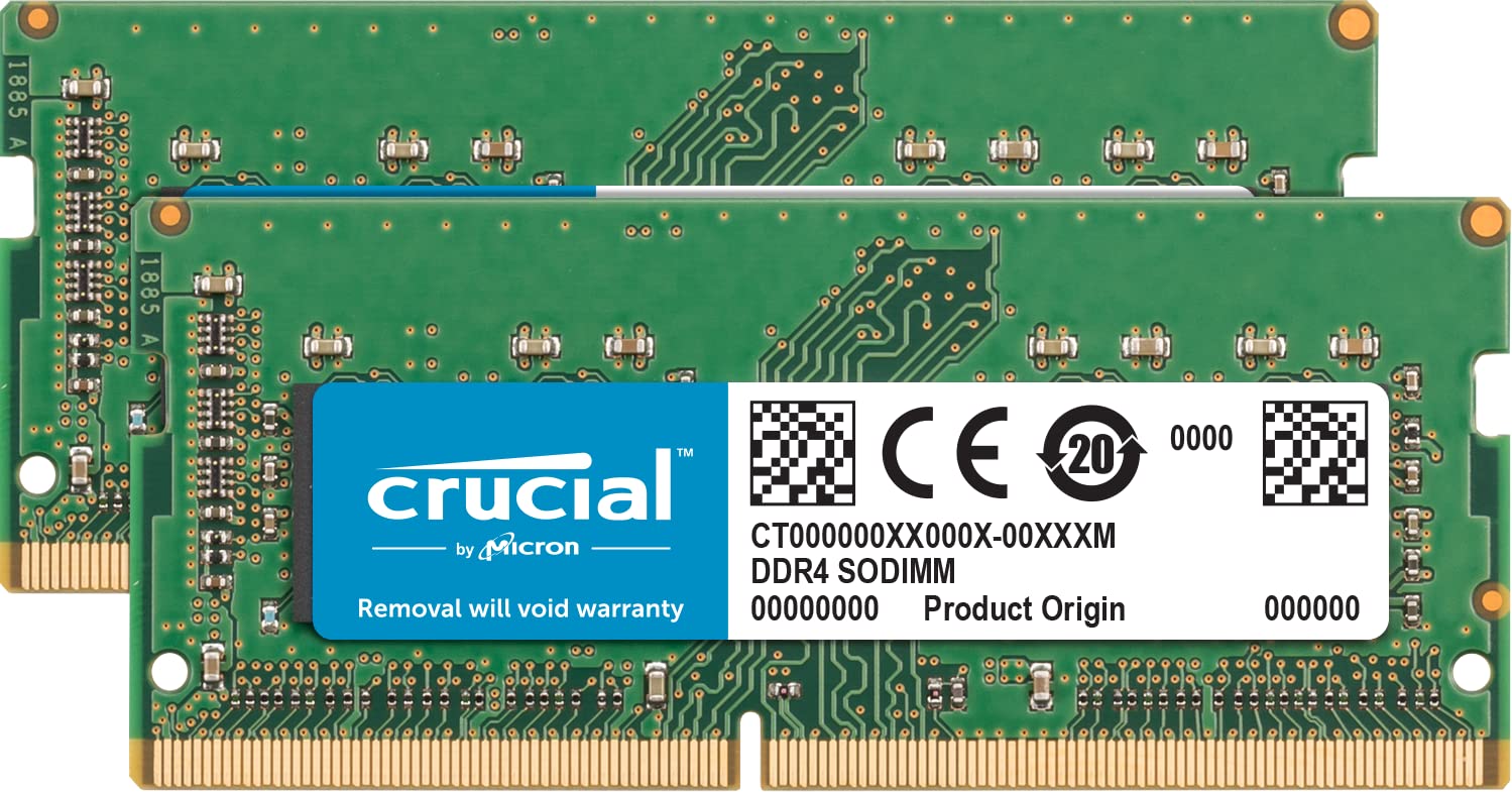 Crucial 32GB Kit (16GBx2), 260-pin SODIMM, DDR4 PC4-21300,