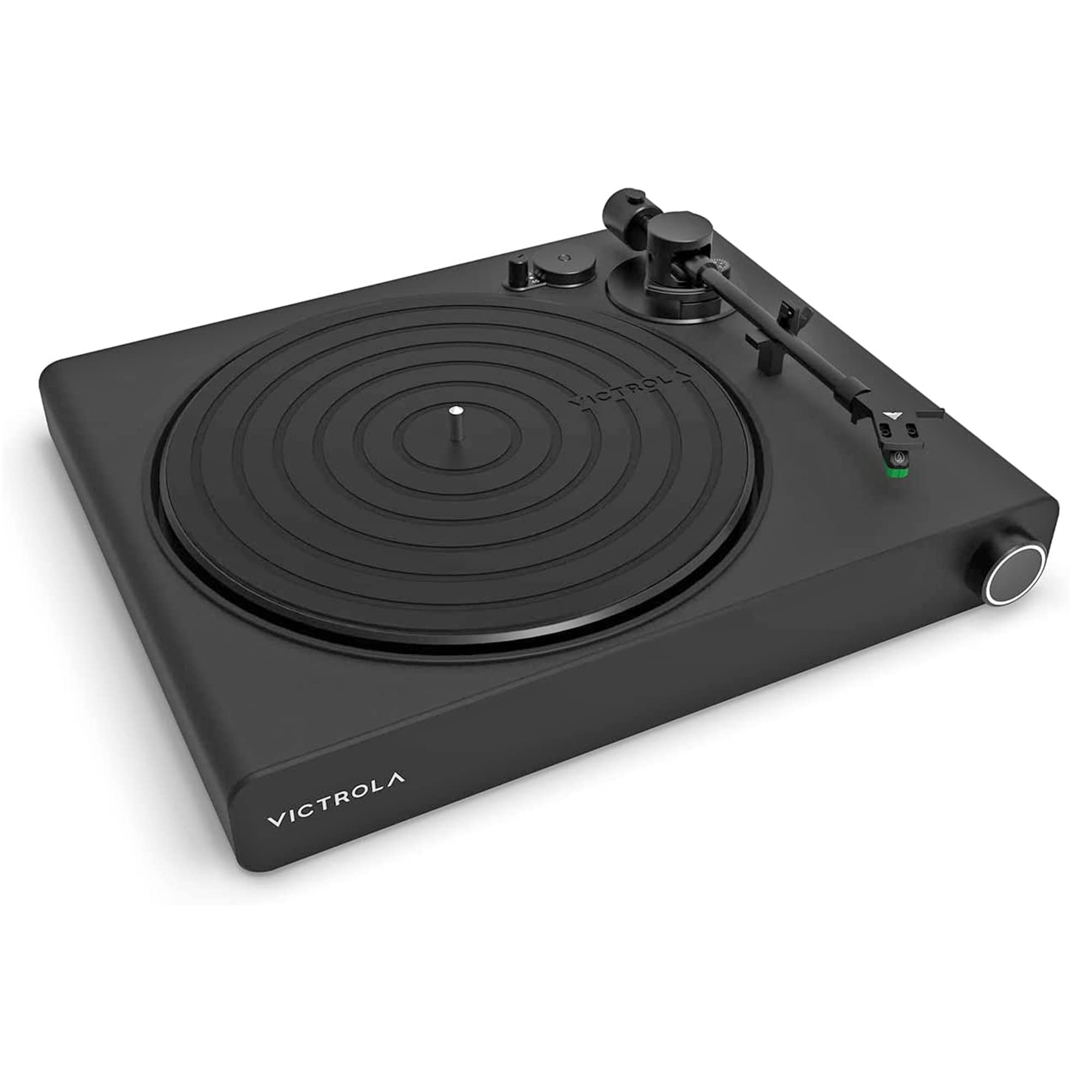 Victrola Stream Onyx - Wi-Fi Streaming 2-Speed Turntable with Bluetooth Output, Works with Sonos, UPnP Wi-Fi Streaming, Roon Ready Relay, Premium Moving Magnet Cartridge and Aluminum Tonearm (Black)